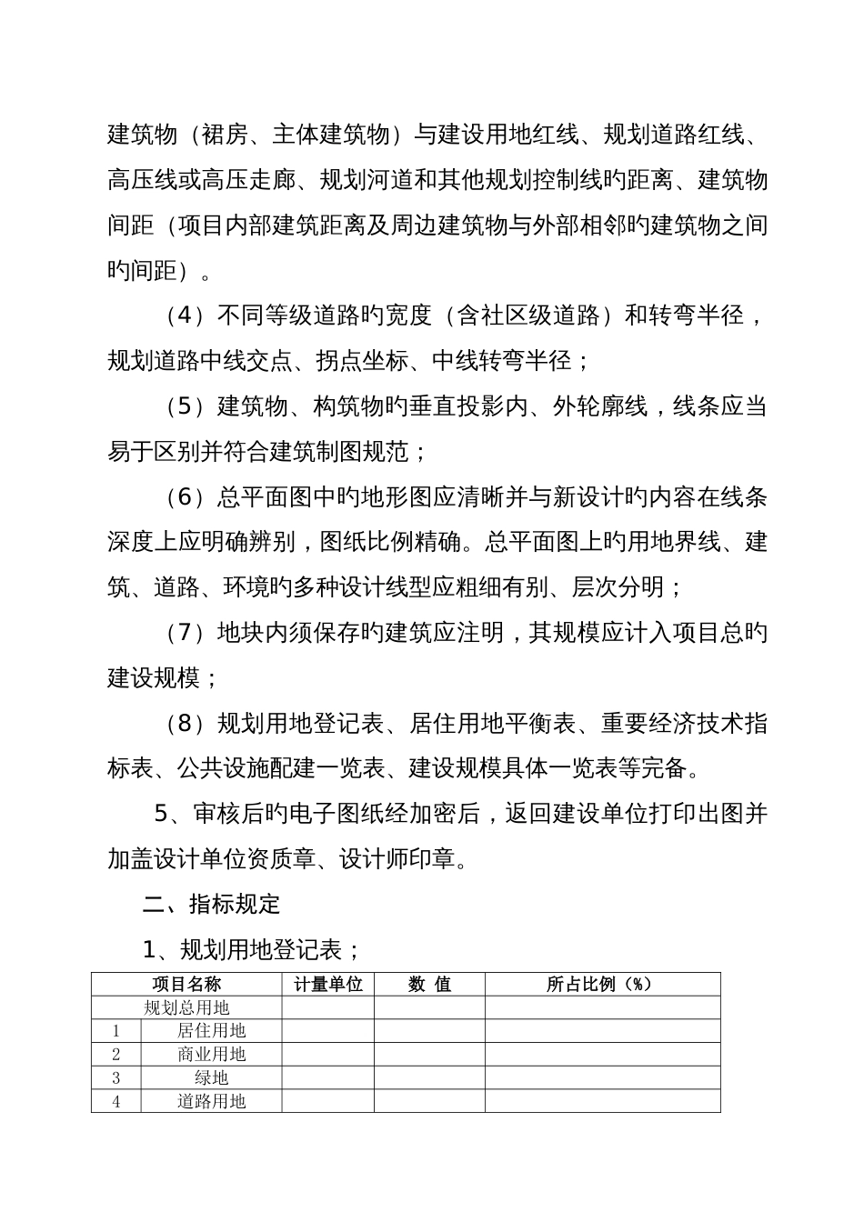 石家庄市城乡规划局建筑工程总平面图设计深度及指标要求_第2页