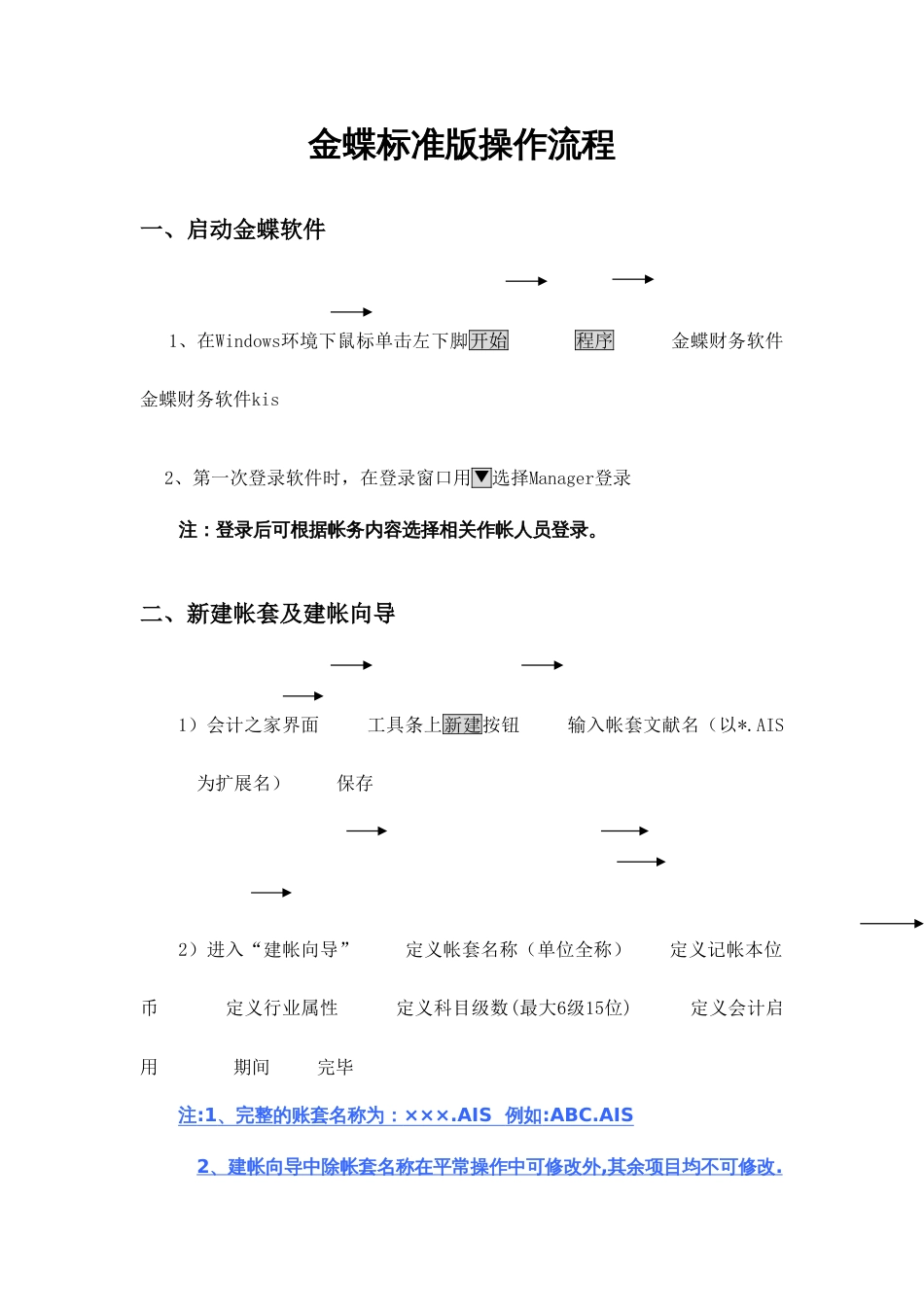 金蝶KIS标准版操作流程_第1页