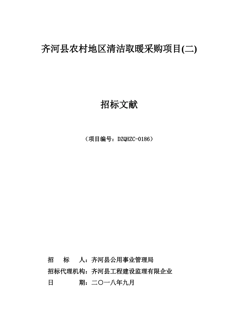 齐河县农村地区清洁取暖采购项目二_第1页