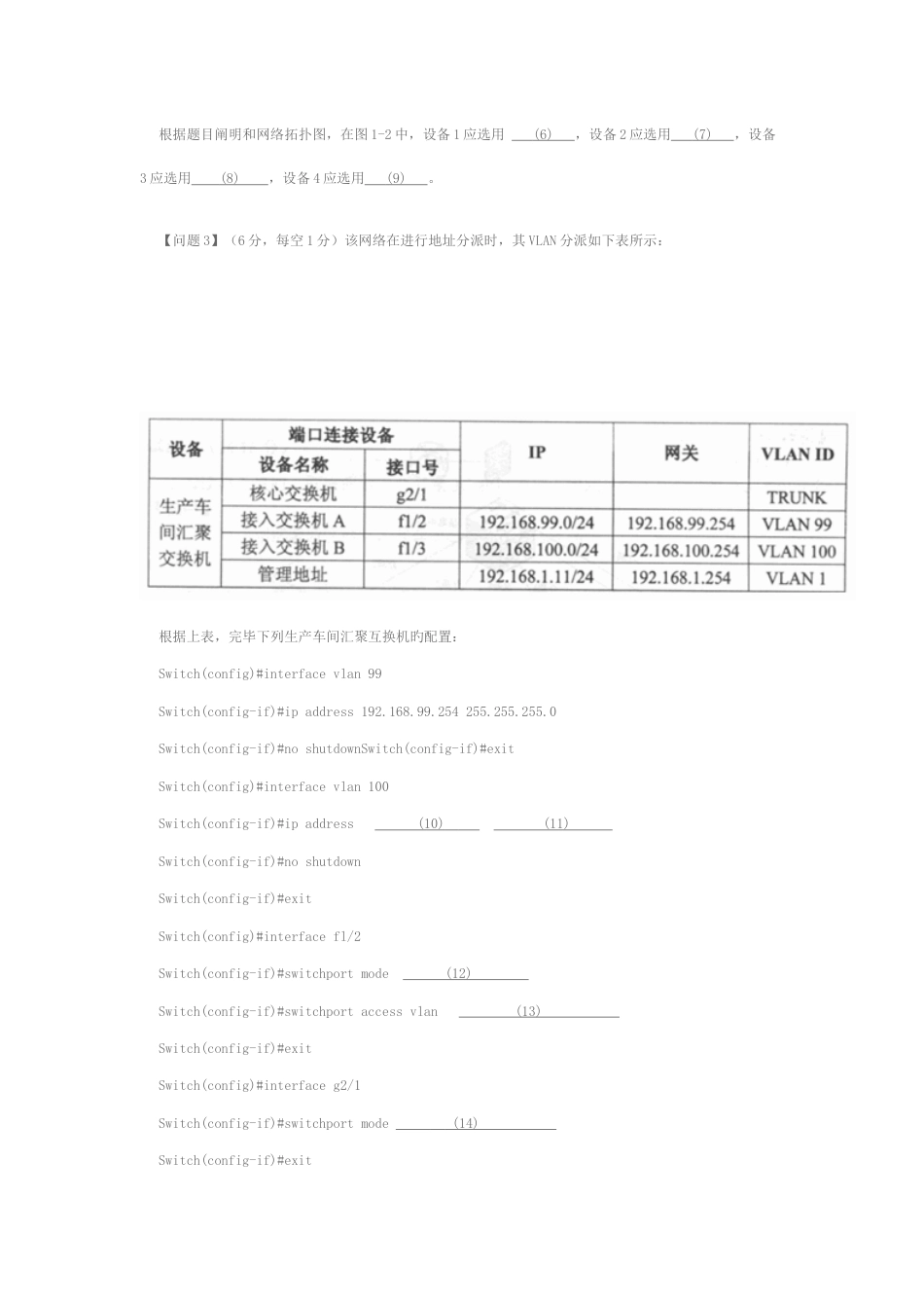 软考网络工程师下午试卷版最新整理修订_第3页