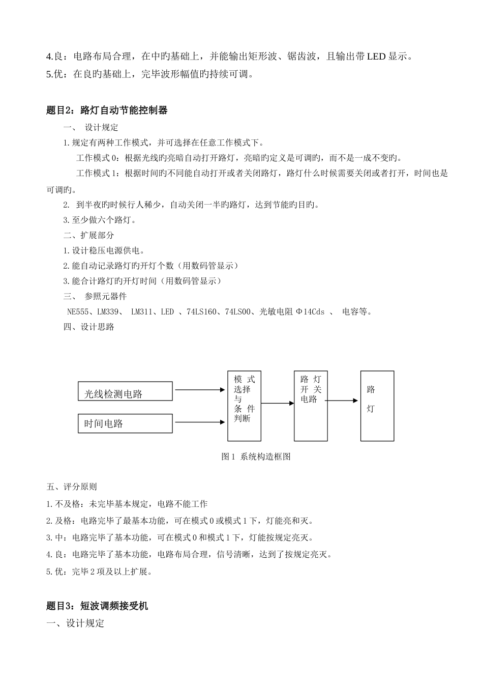 电子技术课程设计题目_第3页