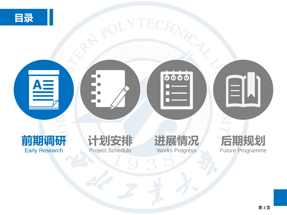 蓝色扁平化学术风汇报答辩模板市公开课金奖市赛课一等奖课件_第3页