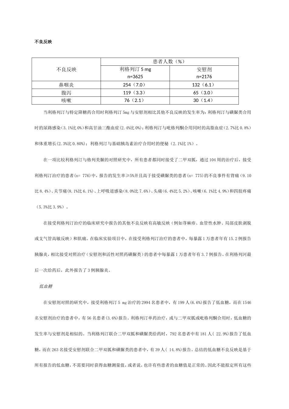 利格列汀片说明书_第3页