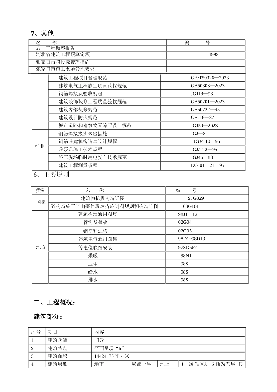 河北医院门诊楼工程施工组织设计_第3页