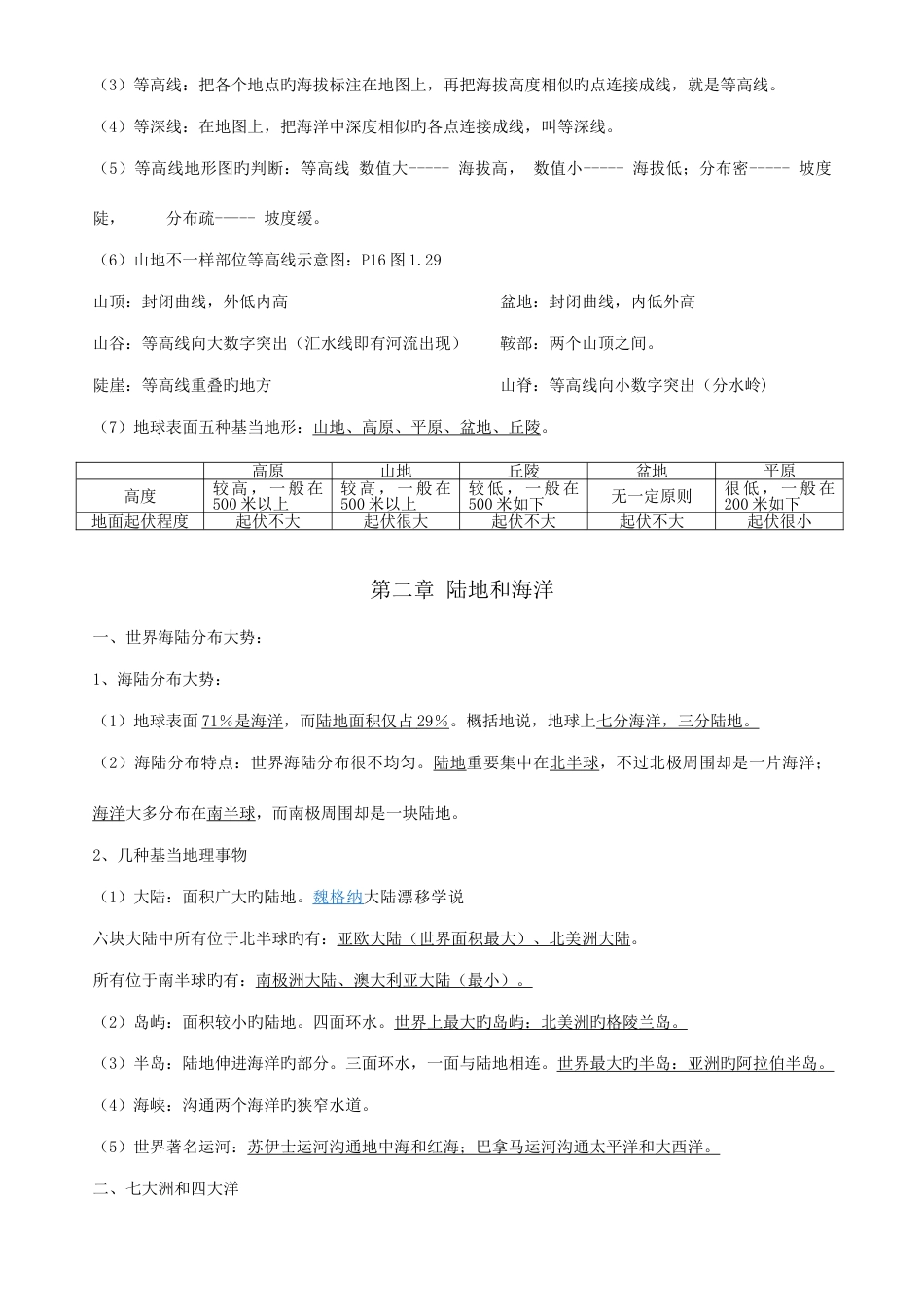 2023年初中地理必考知识点汇总_第3页