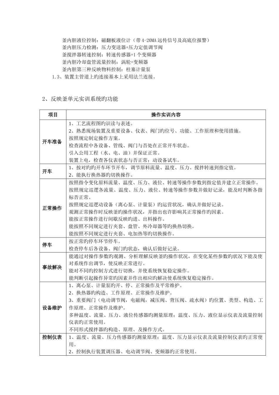 DCS控制典型化工生产流程综合实训系统_第2页