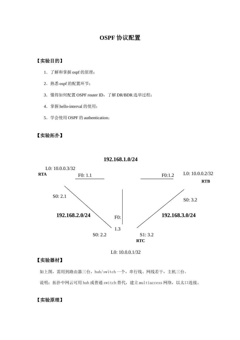 OSPF协议配置实例_第1页