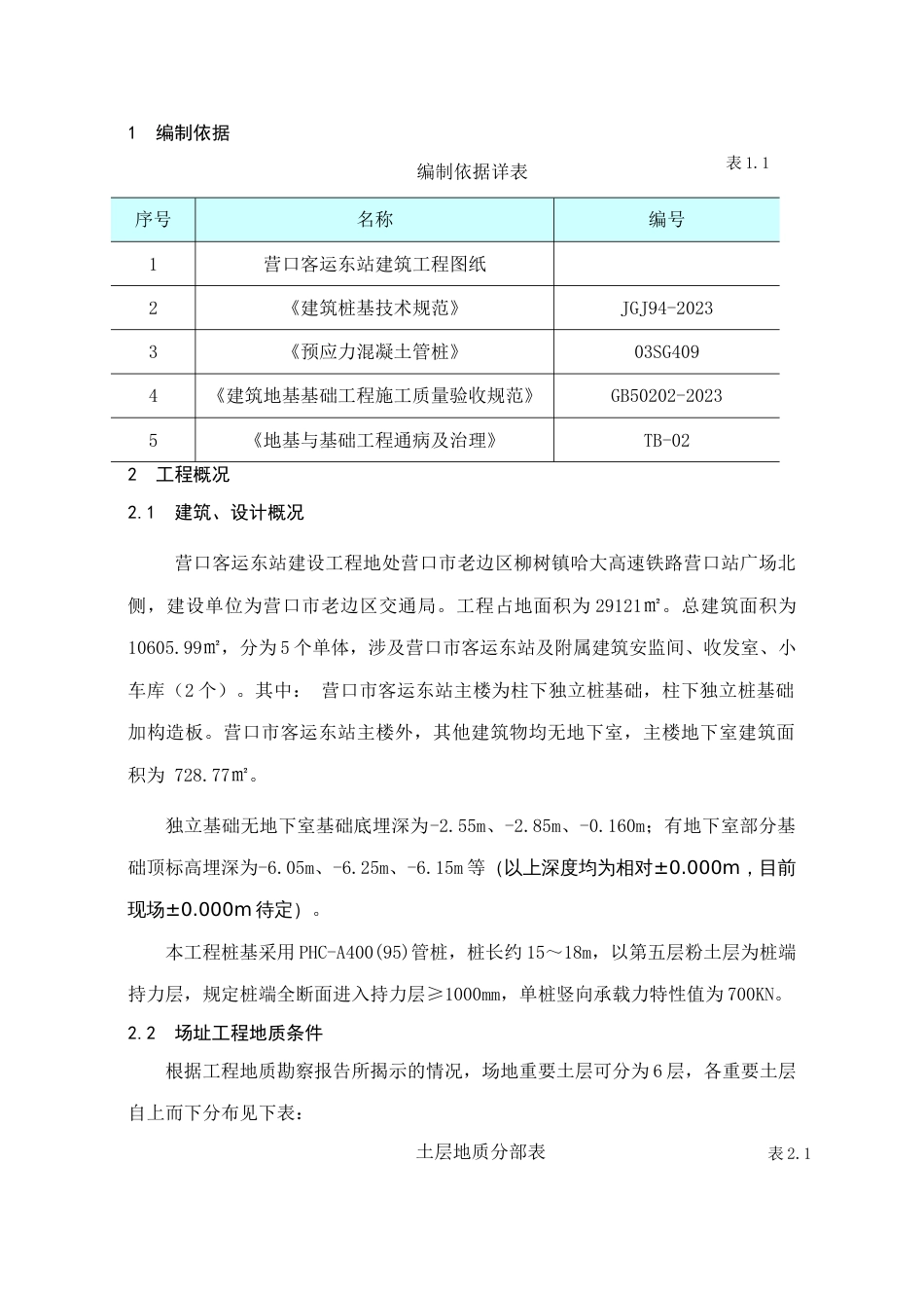 营口市客运东站工程预应力管桩施工方案_第3页