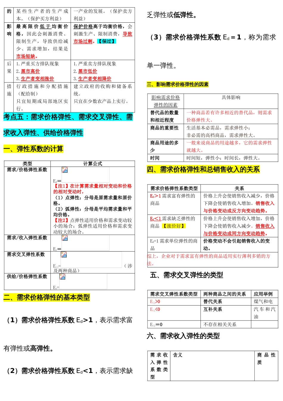 2022年最新版教材中级经济师经济基础知识重点总结_第2页