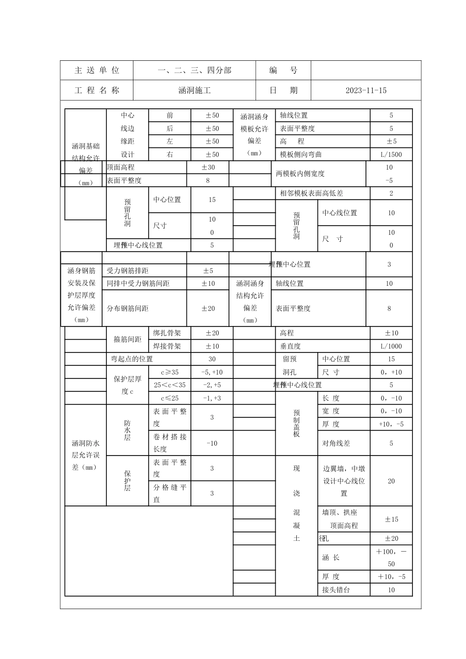 技术交底书涵洞_第3页