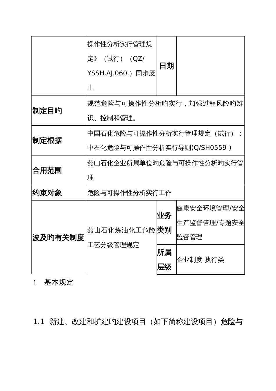 燕山石化危险与可操作性分析实施管理规定_第2页