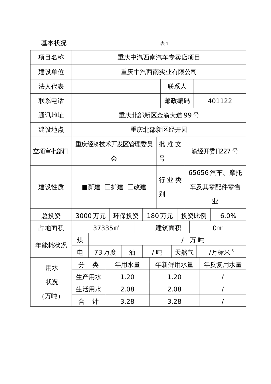 重庆中汽西南汽车专卖四S店项目_第1页