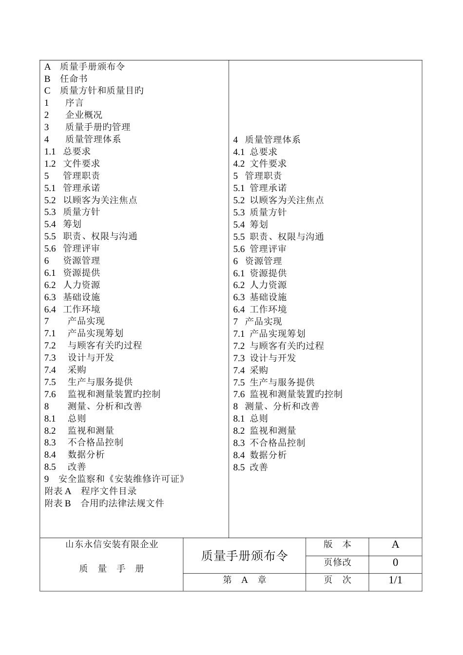电梯安装质量手册_第3页