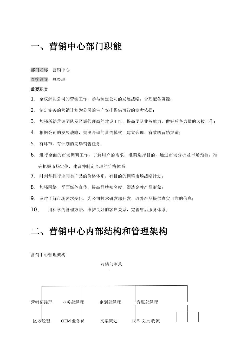 营销中心管理制度_第2页