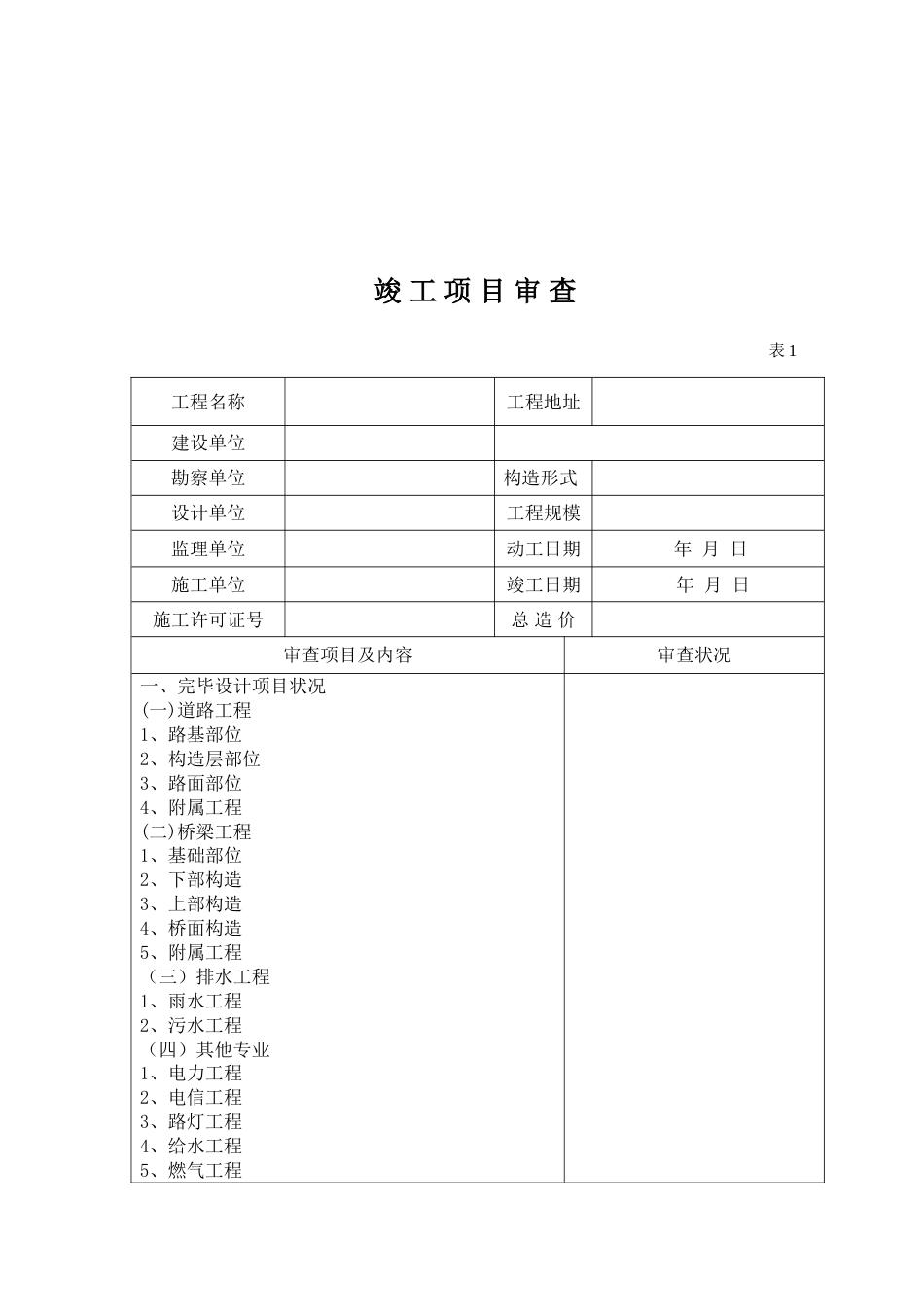 福建省市政工程竣工验收报告_第3页