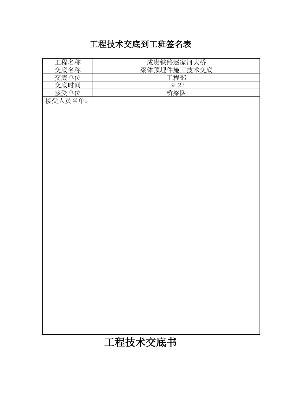 梁体预埋件施工技术交底_第1页