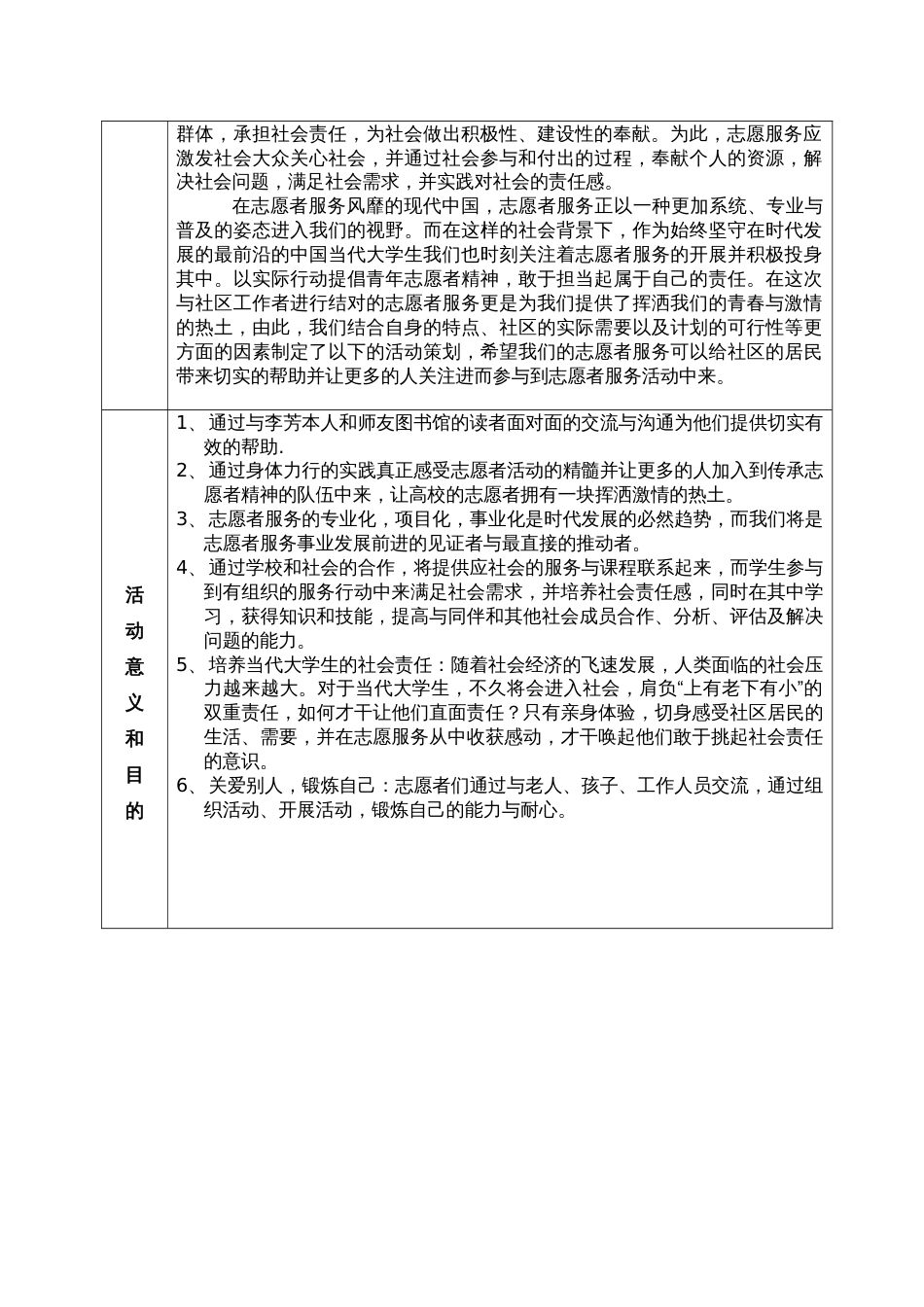 湖南师范大学青年志愿者活动项目书_第3页