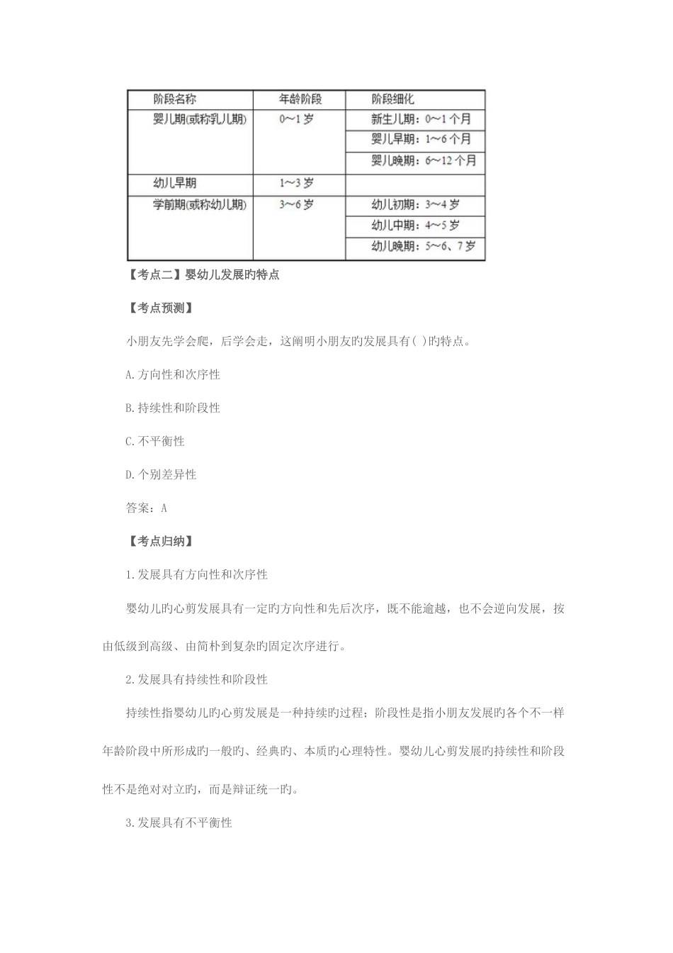 2023年全国教师资格统考幼儿保教知识与能力考点预测学前儿童发展_第2页