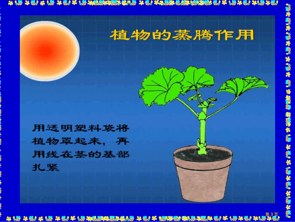 人教版七年级初一上册生物绿色植物参与生物圈的水循环市公开课金奖市赛课一等奖课件_第3页