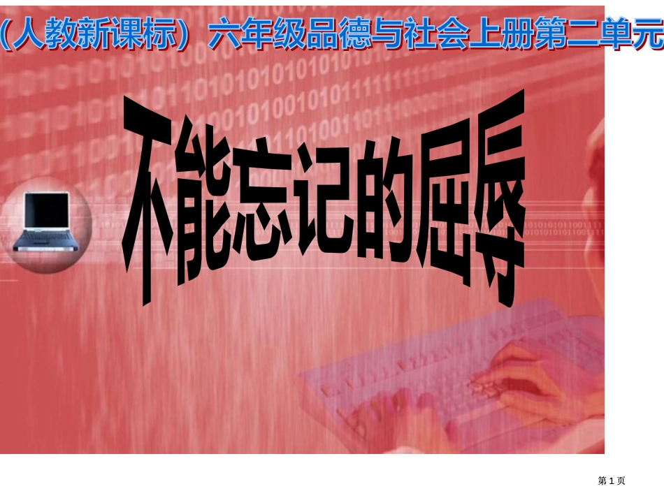 人教版品德与社会六上不能忘记的屈辱课件之二市公开课金奖市赛课一等奖课件_第1页