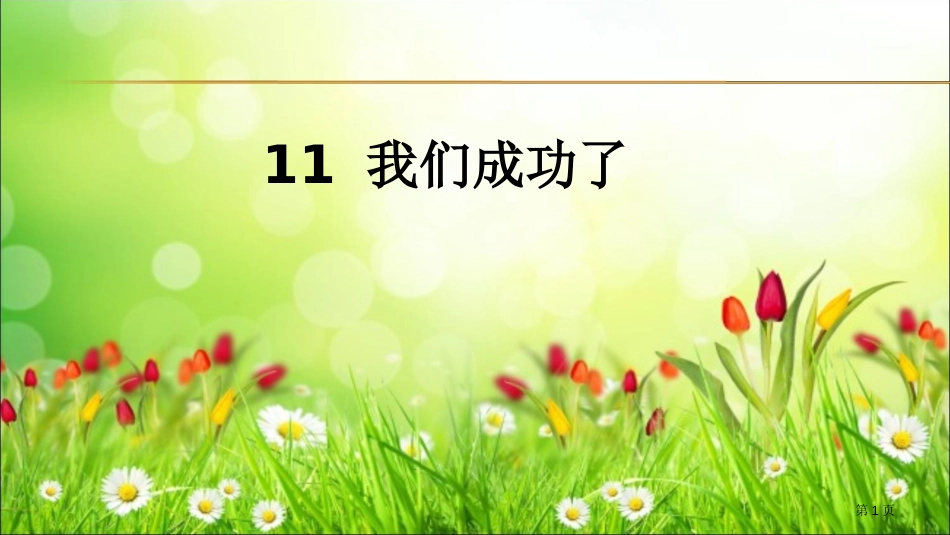 11-我们成功了市公开课金奖市赛课一等奖课件_第1页