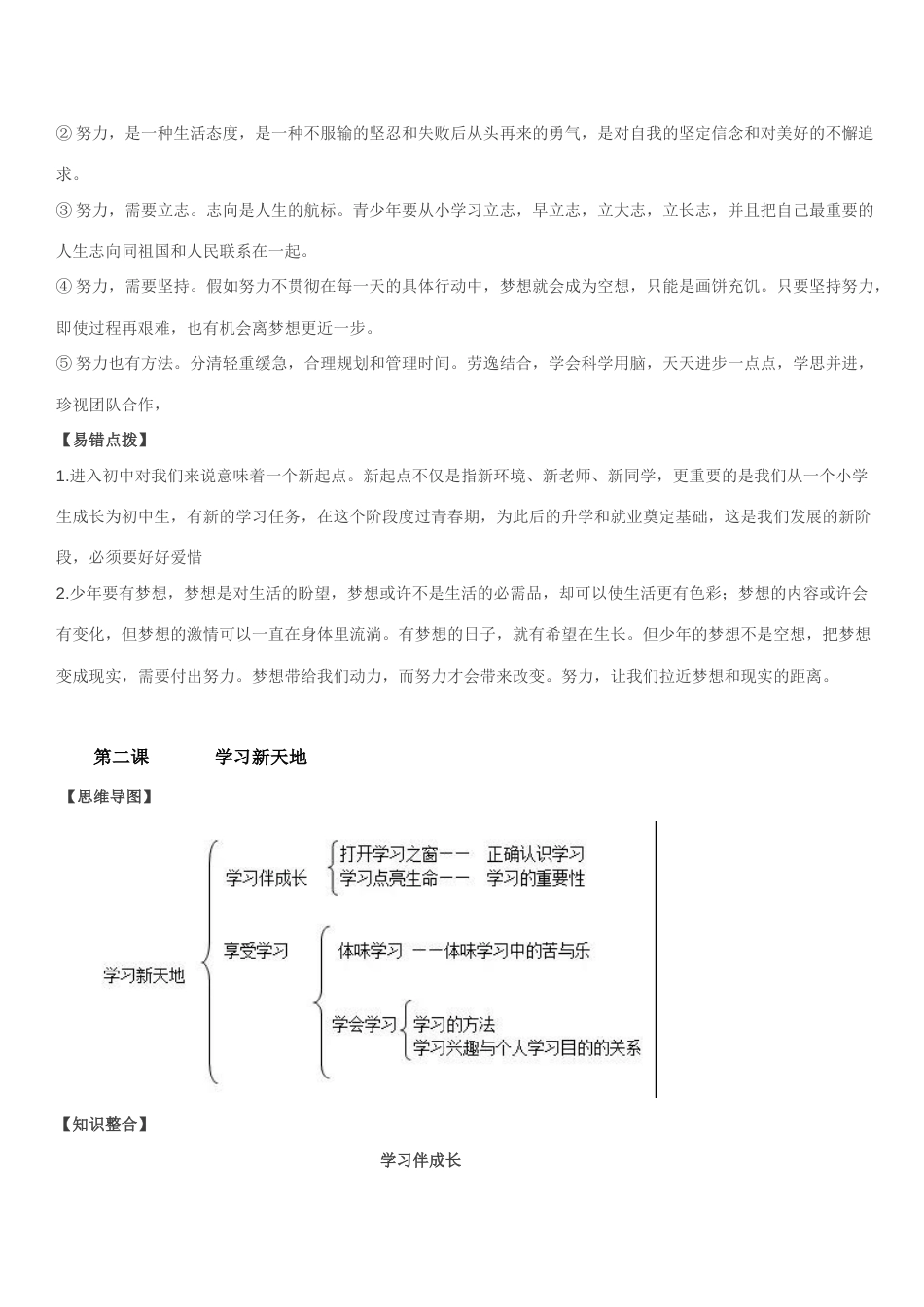 2023年七年级上册道德与法治知识点汇总_第3页
