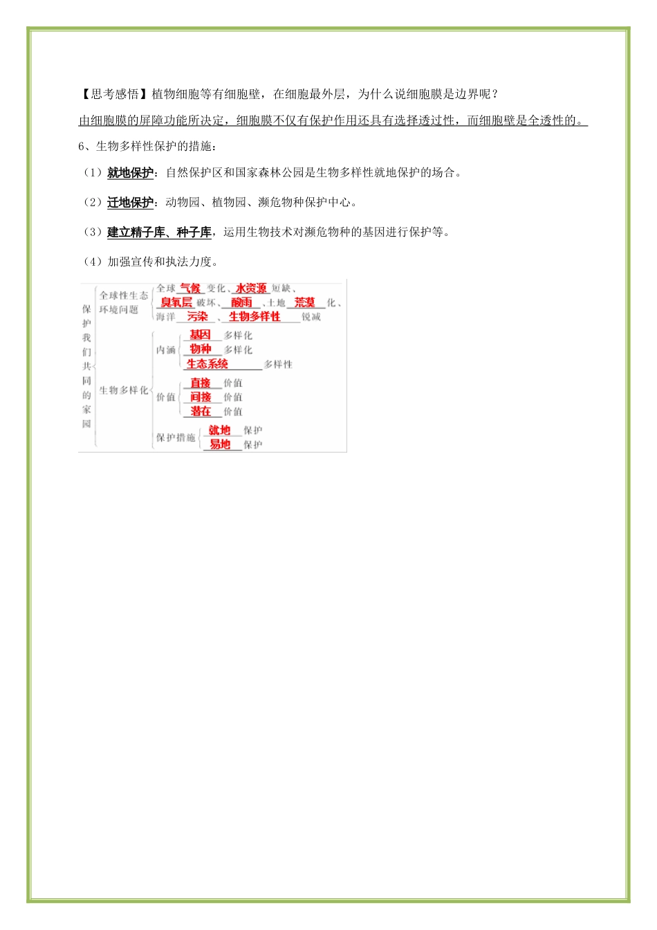 高中生物笔记_第1页
