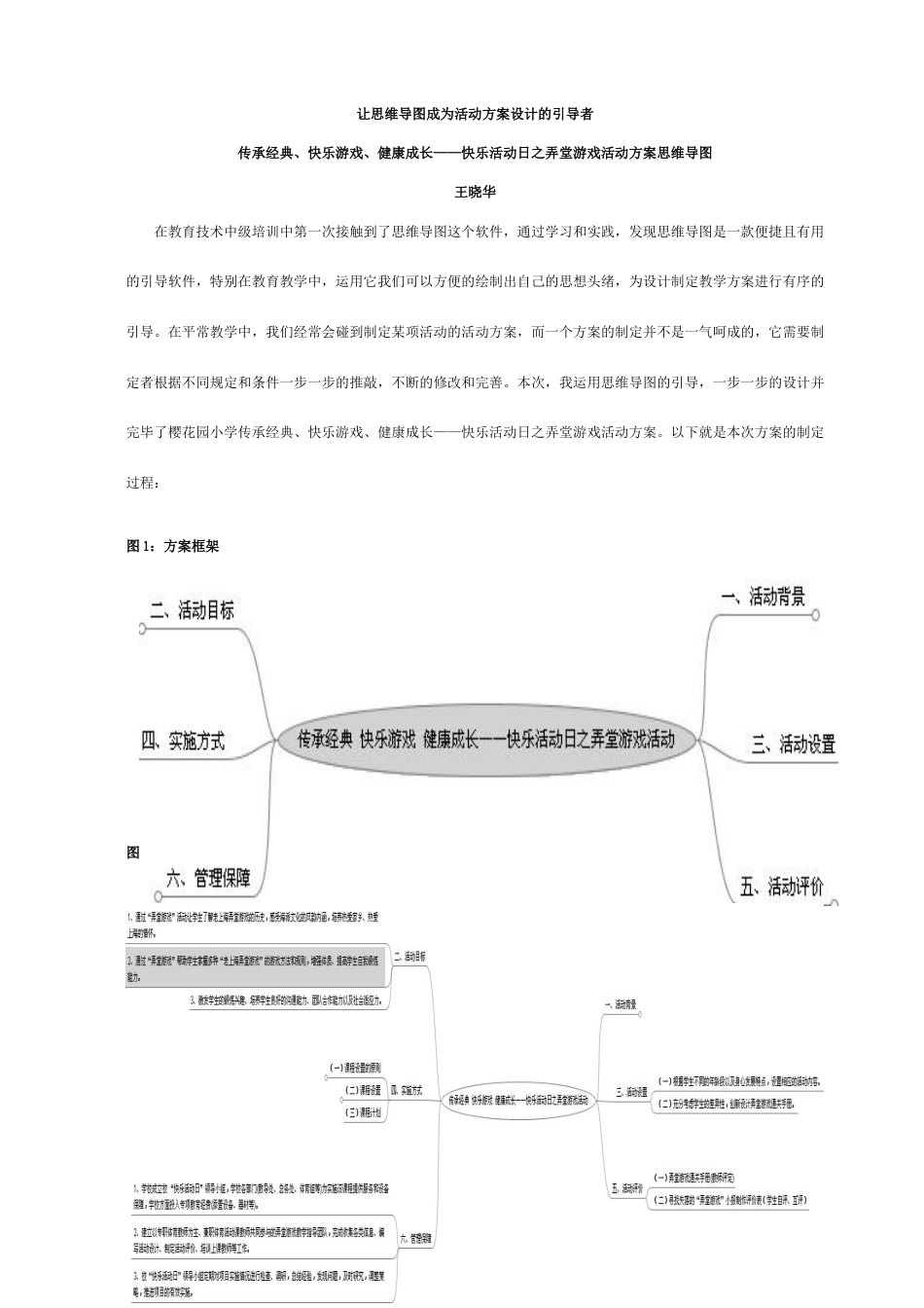 让思维导图成为活动方案设计的引导者_第1页