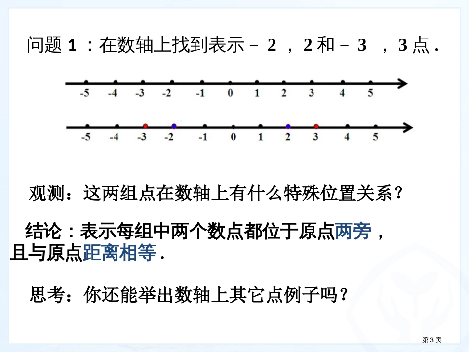 人教新版七上有理数3相反数市公开课金奖市赛课一等奖课件_第3页