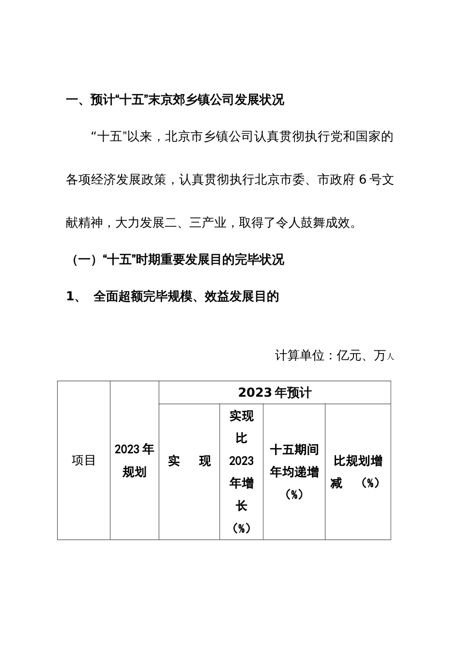 北京市十一五时期乡镇企业发展规划_第2页