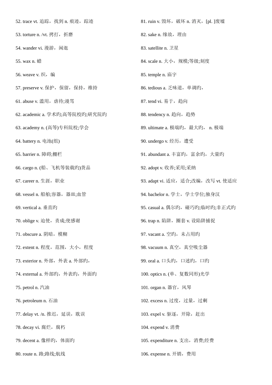 2023年英语四级高频单词词组短语_第2页