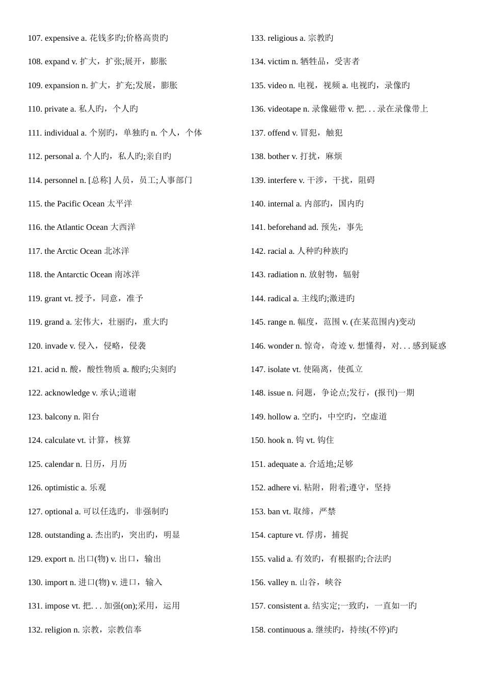 2023年英语四级高频单词词组短语_第3页