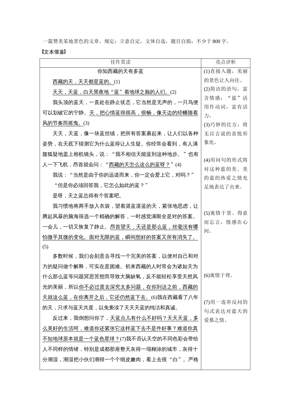 2023年版语文新导学笔记必修二人教全国通用版讲义第三单元徜徉于山水之间单元写作导学案版含答案_第2页