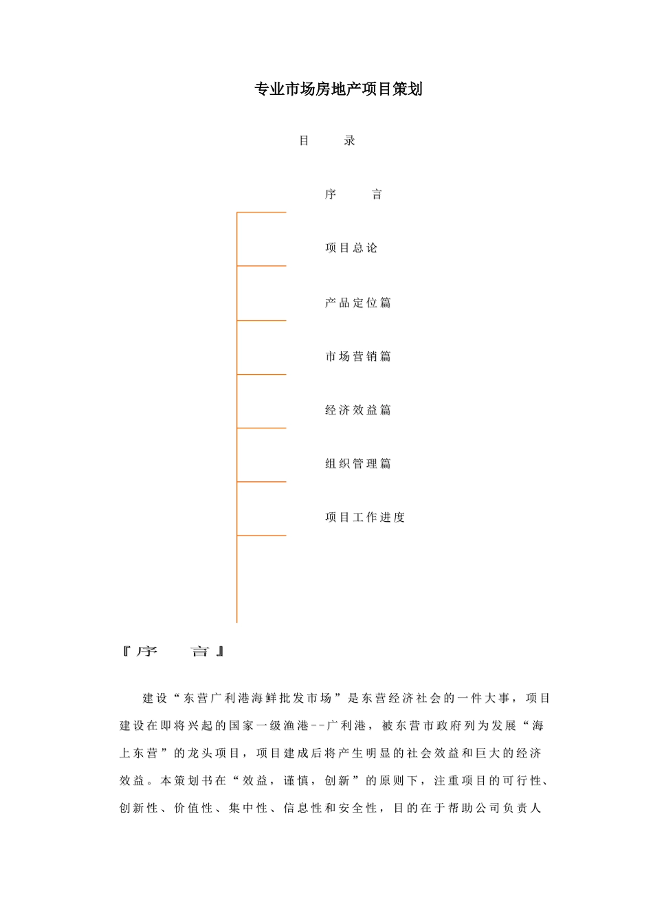 东营广利港海鲜批发市场策划书_第1页