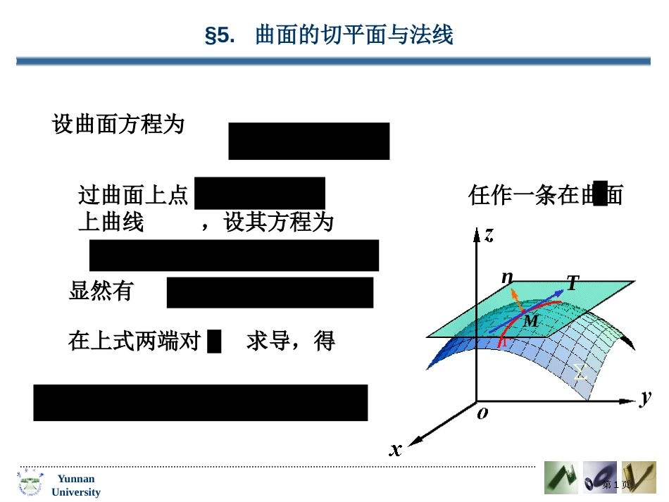 设曲面方程为市公开课金奖市赛课一等奖课件_第1页