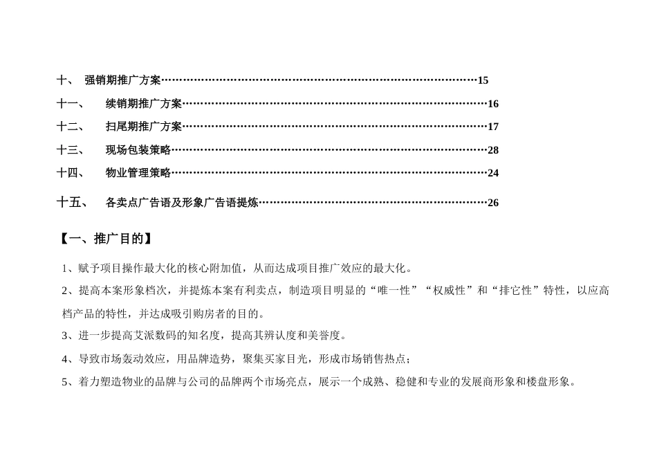 泉州艾派数码广场SOHO写字楼推广方案_第2页