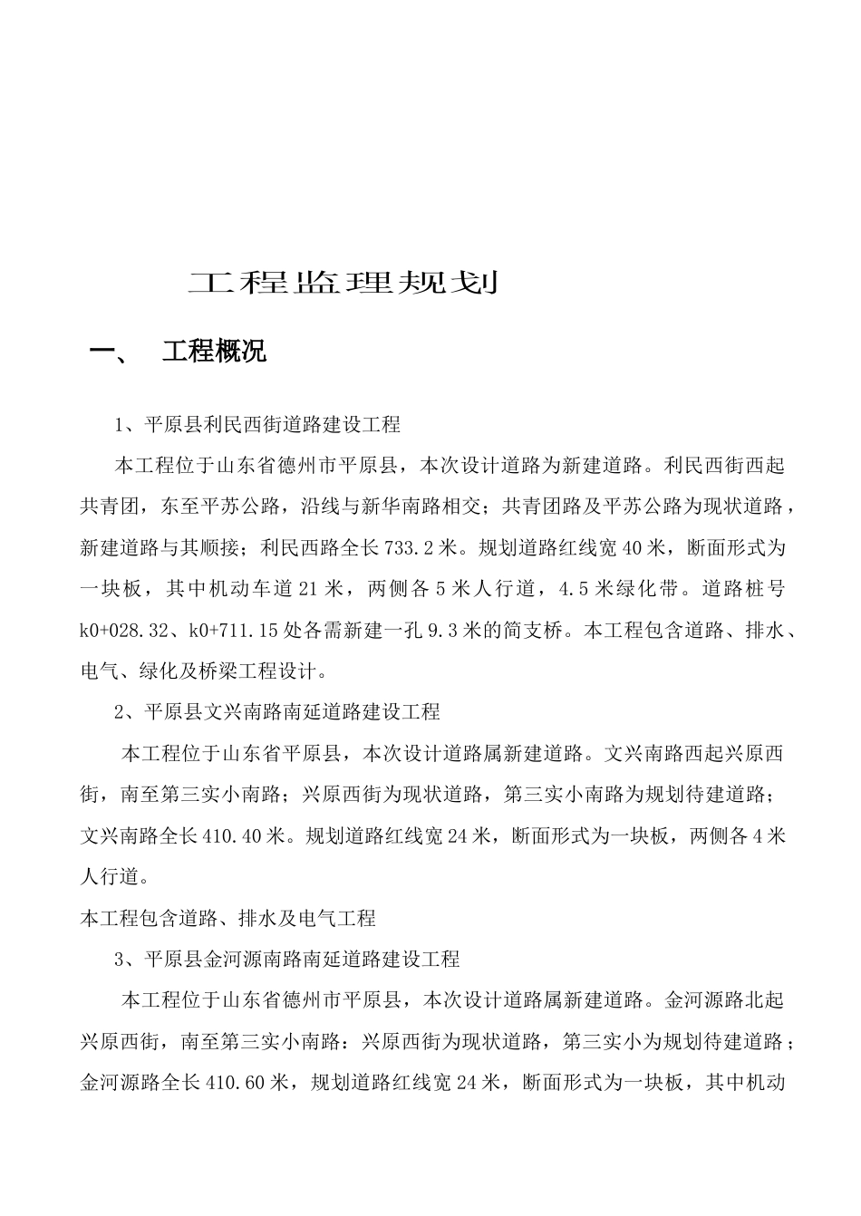市政道路监理规划_第2页