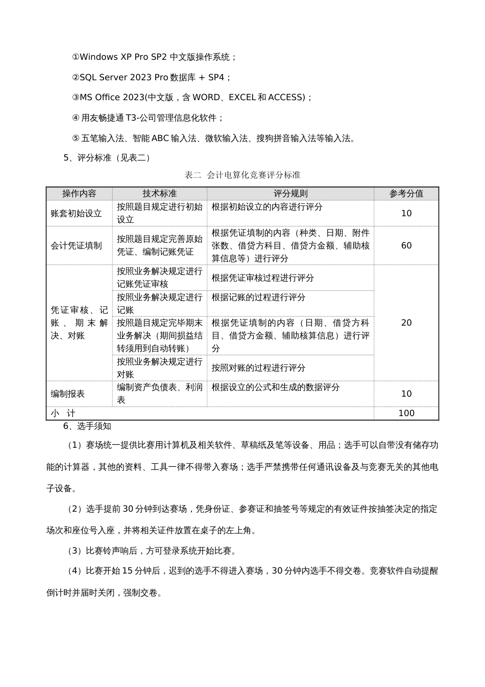 2023年中职会计技能竞赛规程_第3页