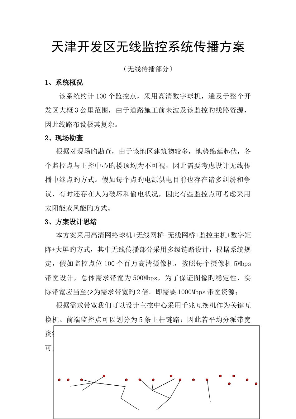 无线监控方案技术思路_第1页