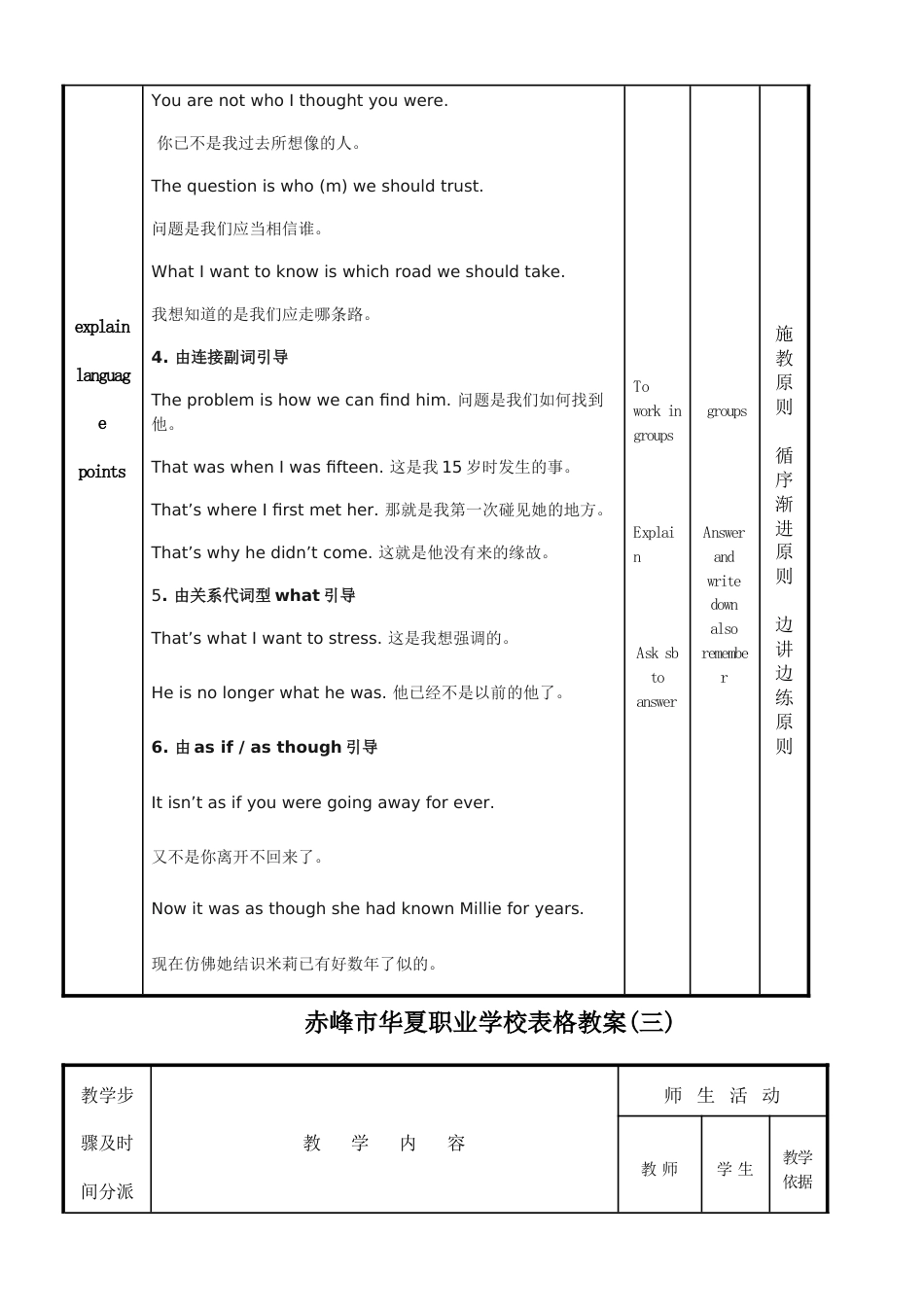表语从句表格教案_第3页