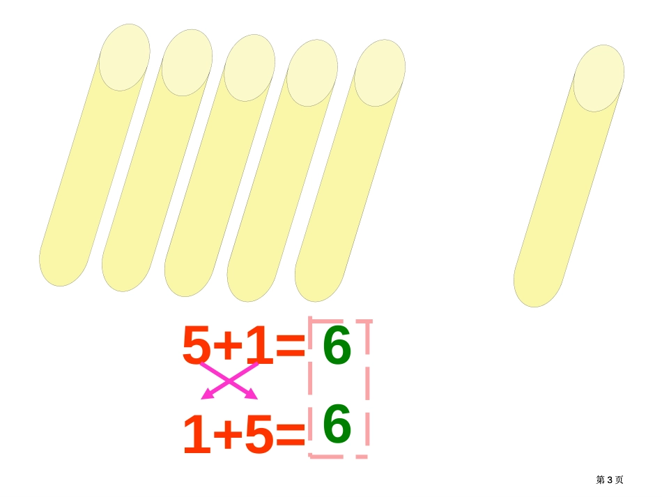 新人教版一年级上册6和7的加减法市公开课金奖市赛课一等奖课件_第3页
