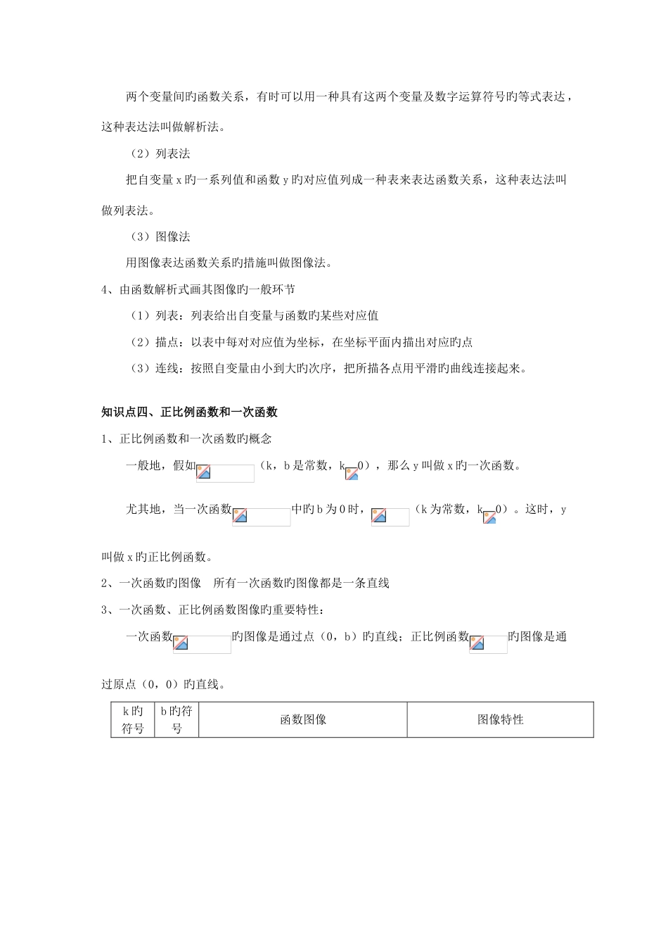 2023年初中数学函数知识点总结_第3页