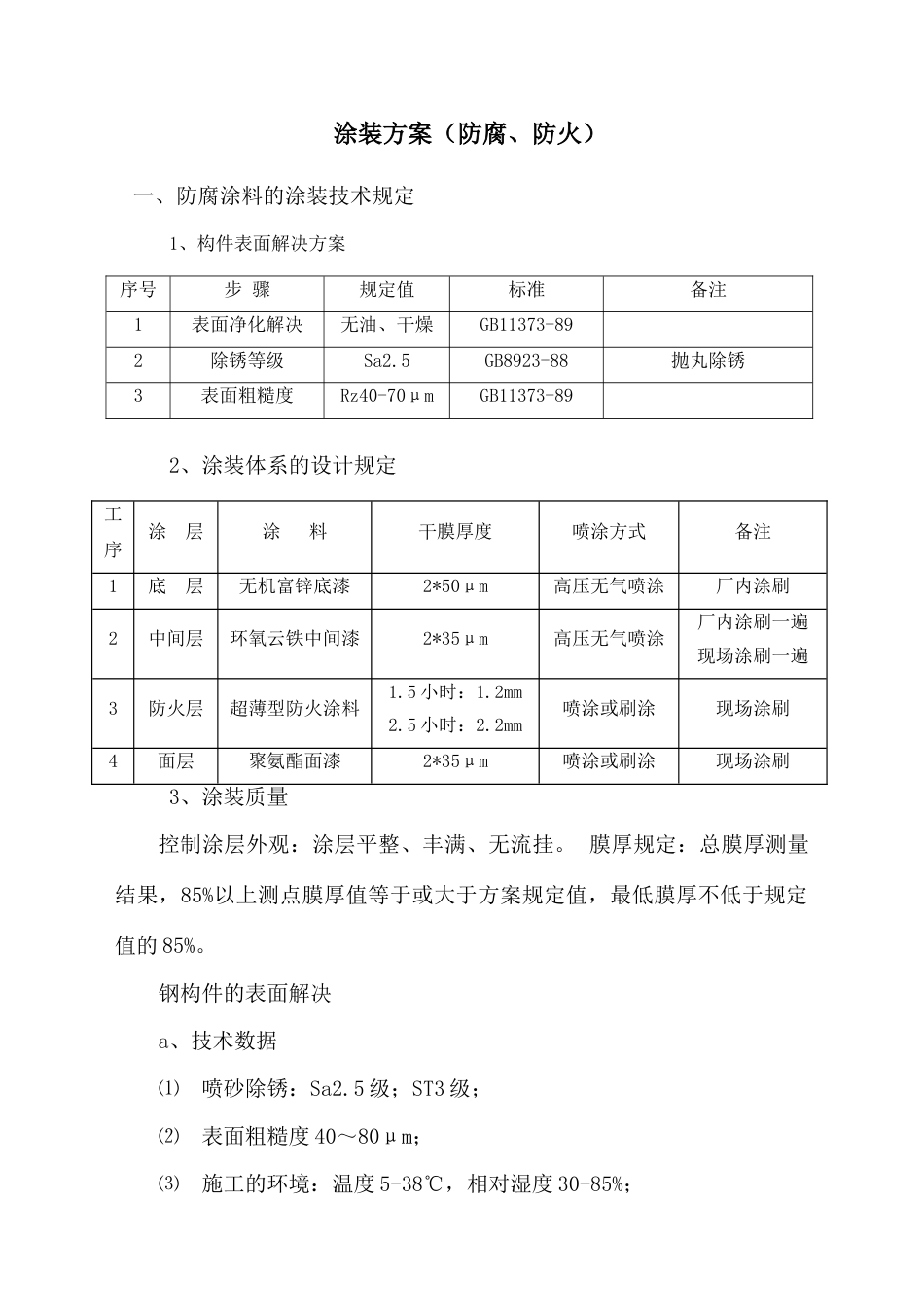 防腐涂装工程施工组织设计与施工方案_第2页