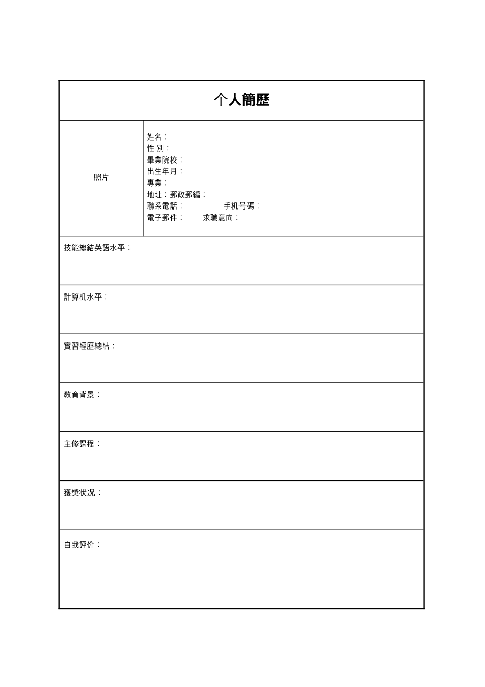 全集(10件)个人简历-介绍-推荐书_第3页