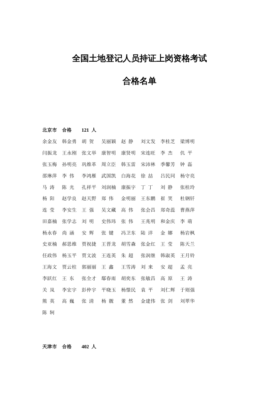 2023年土地登记人员持证上岗资格考试_第1页
