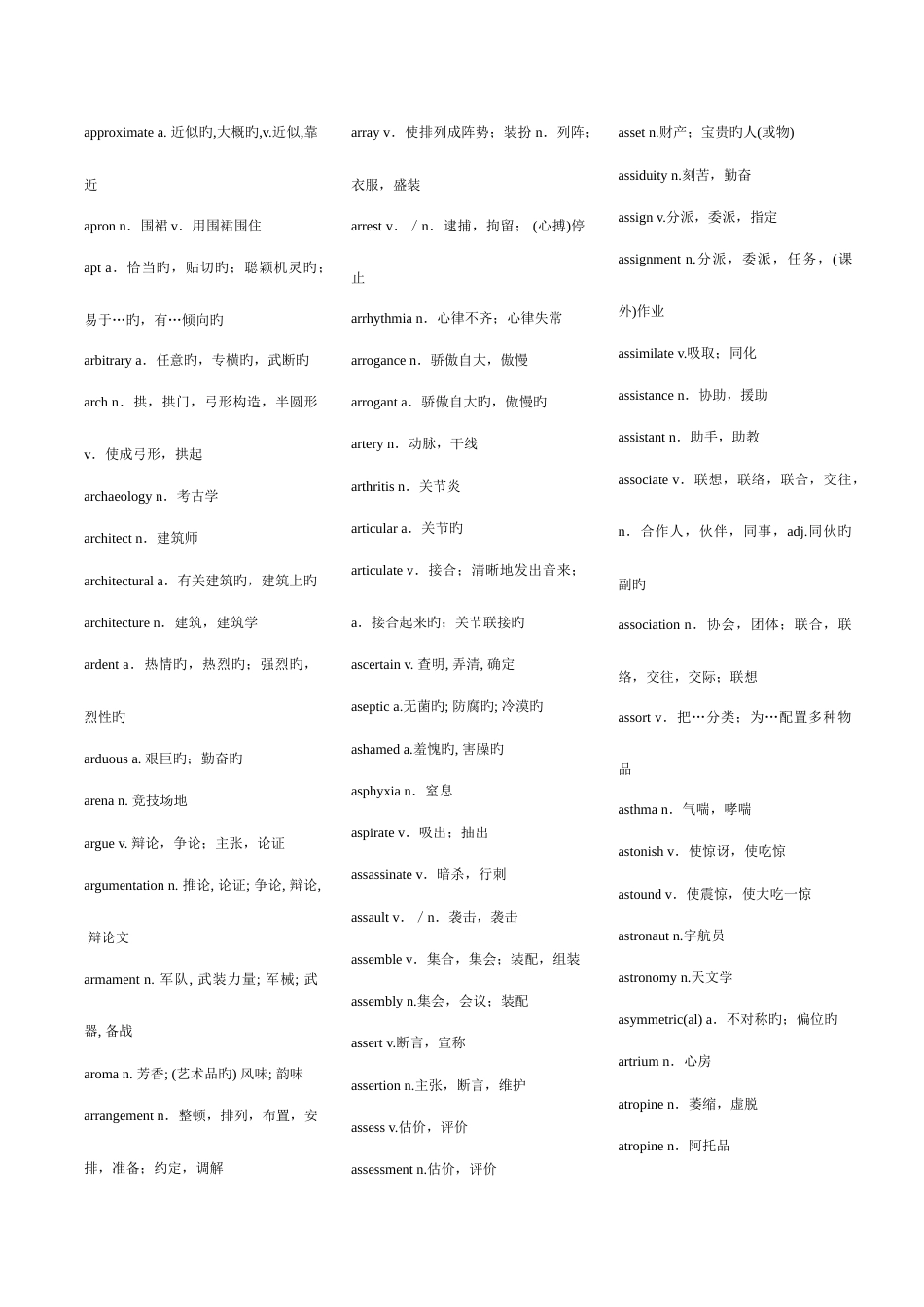 2023年考博英语词汇打印版_第3页