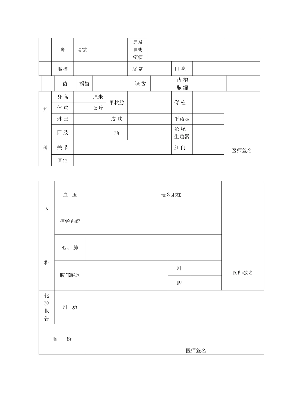 2023年杭州师范大学报考博士生体检记录表_第2页