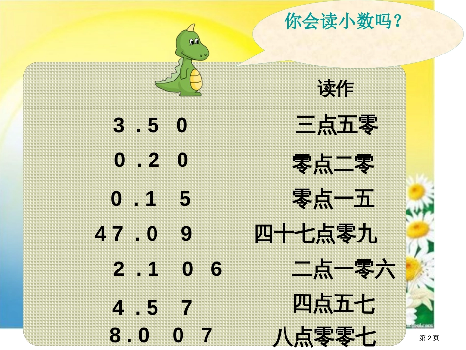 小数的初步认识2市公开课金奖市赛课一等奖课件_第2页