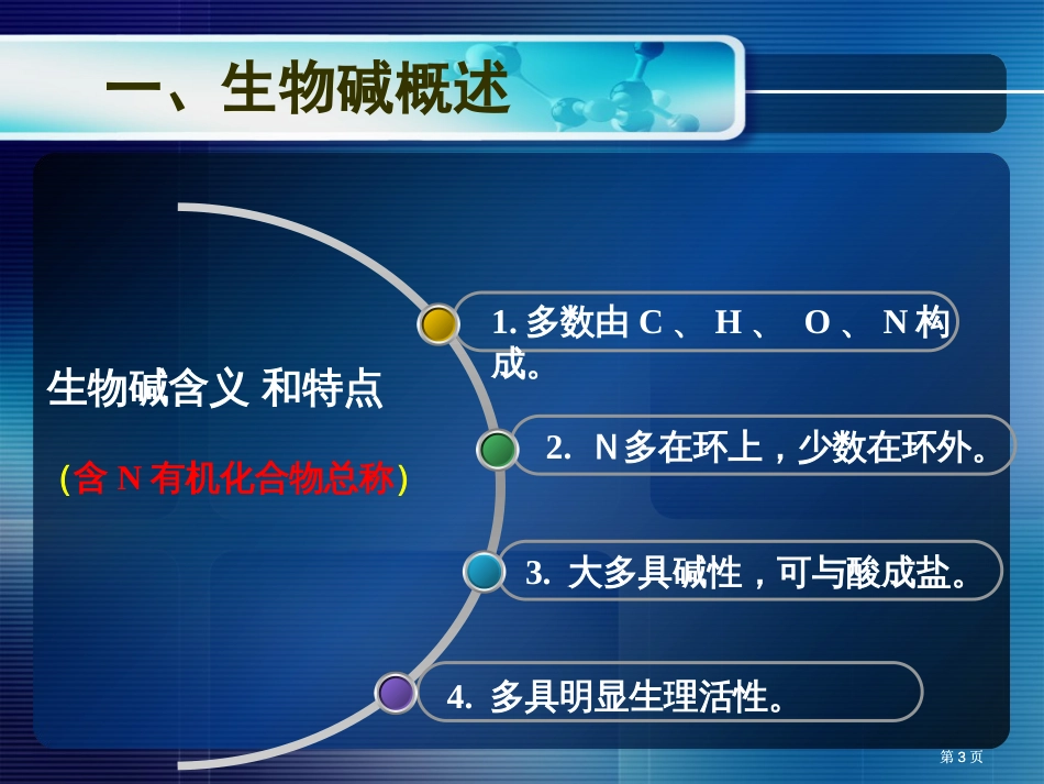 天然产物化学生物碱公开课一等奖优质课大赛微课获奖课件_第3页