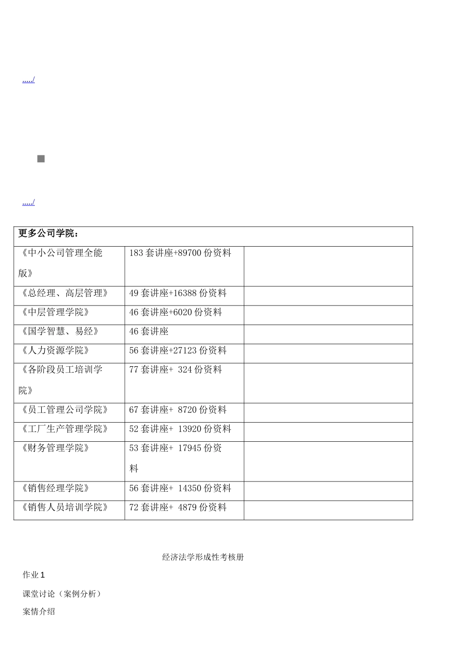 2023年经济法学形成性考核资料_第1页